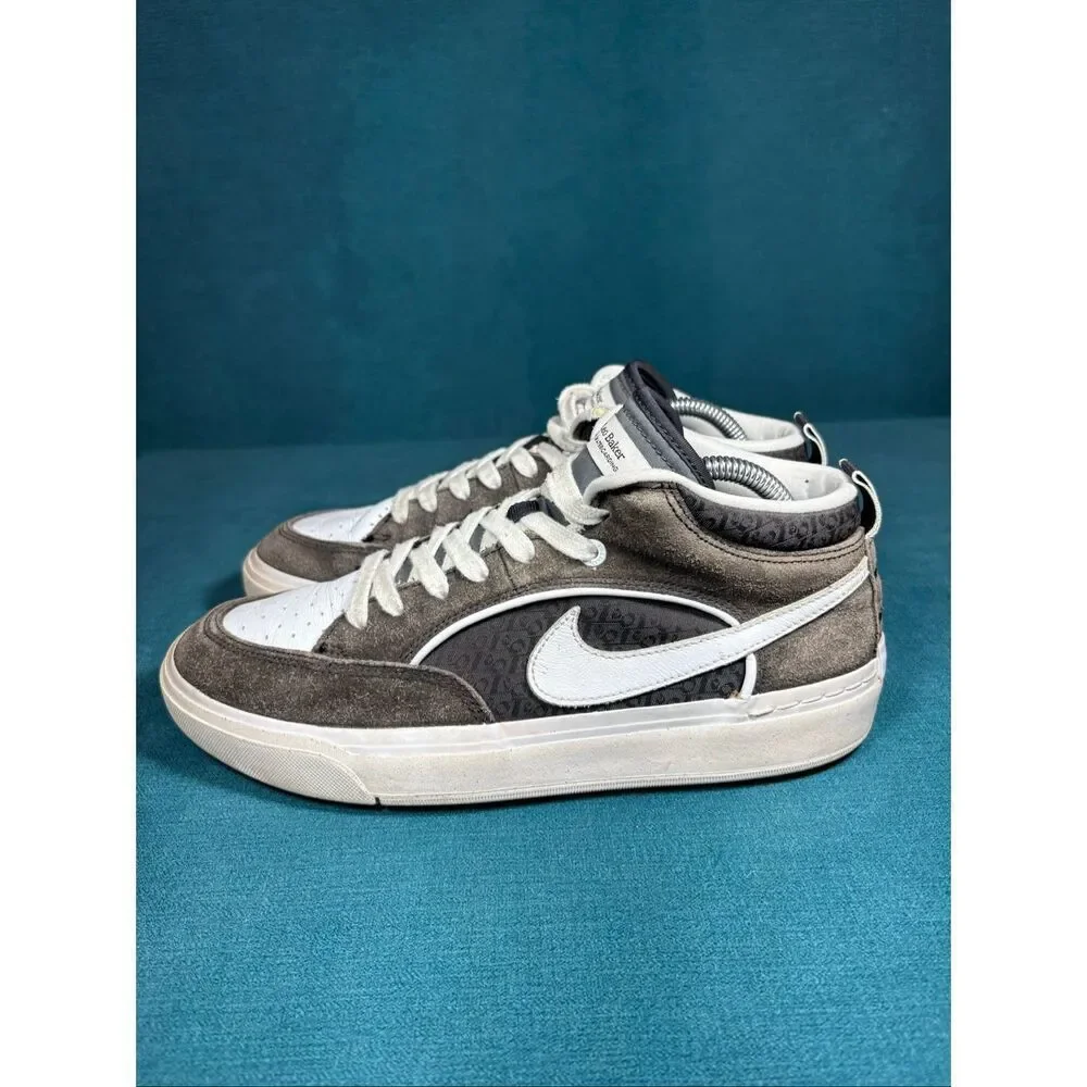 Nike SB React Leo Baker Black White Mid Skate Shoes Men’s Size 10 DX4361-001